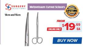 Surgery Selections Metzenbaum Curved Scissors